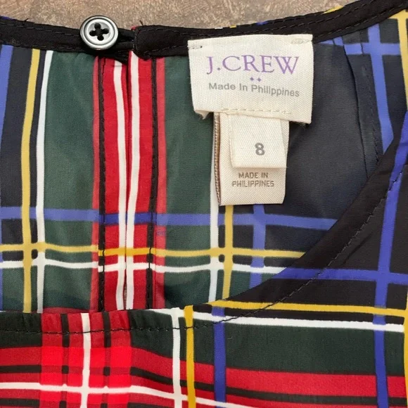 J Crew Factory Women’s Tartan Plaid Size 8 Sleeveless Top - Picture 5 of 15